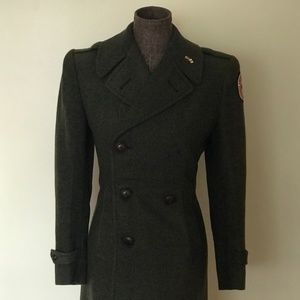 Vintage Red Cross Peacoat